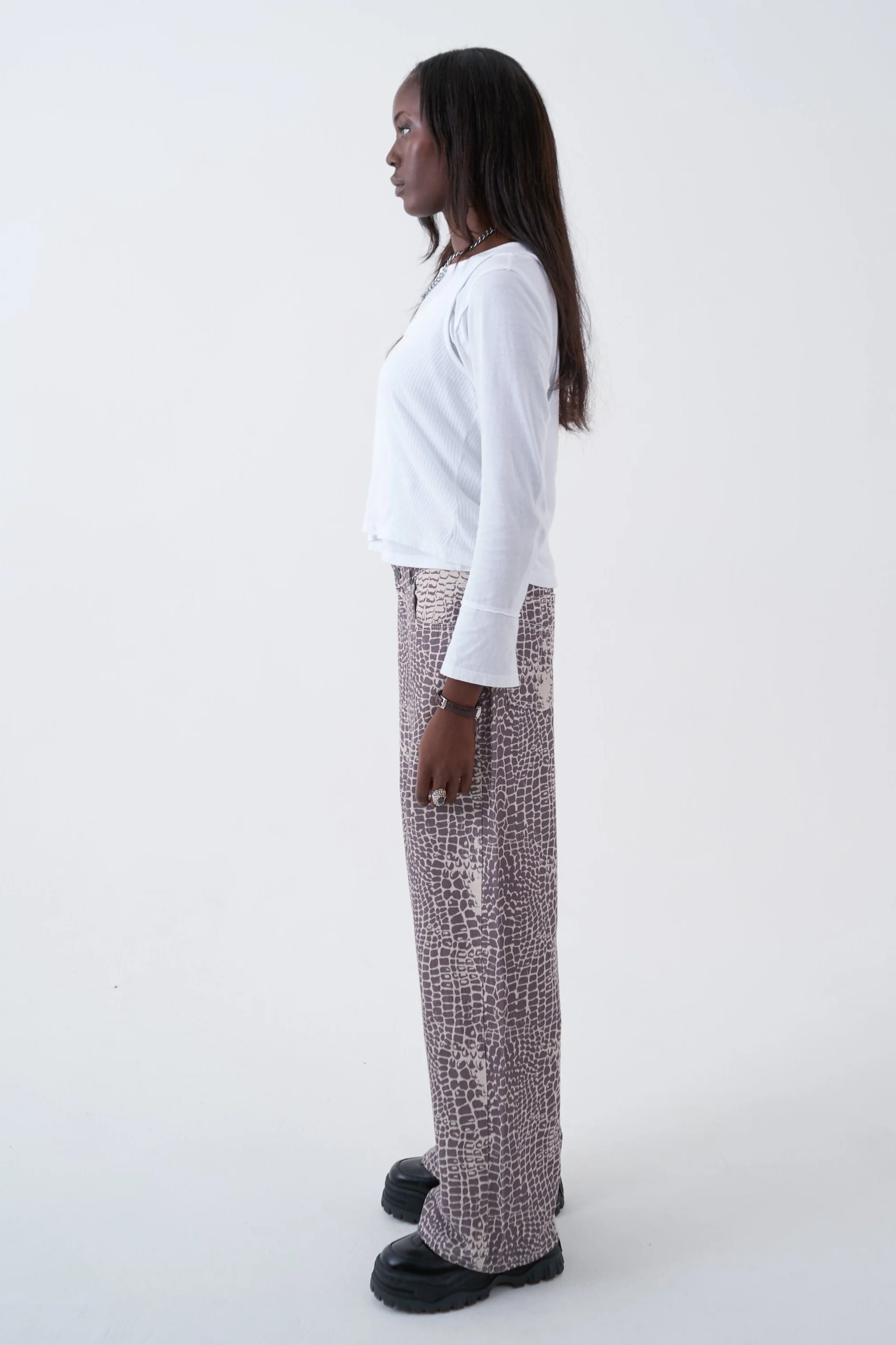 Bite Croc Print Release Jeans - Image 5