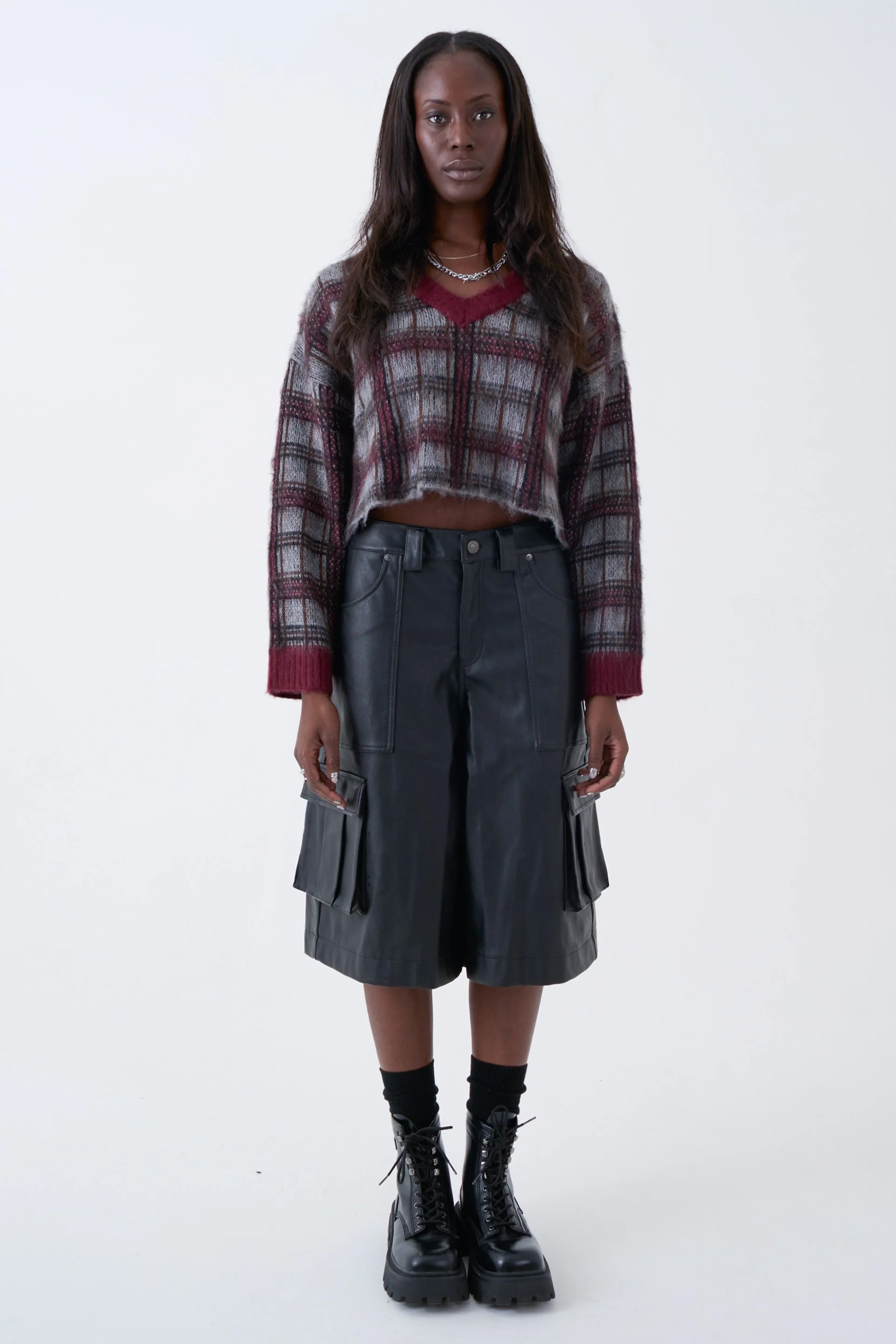 Heirloom Grunge Check Knit - Image 3