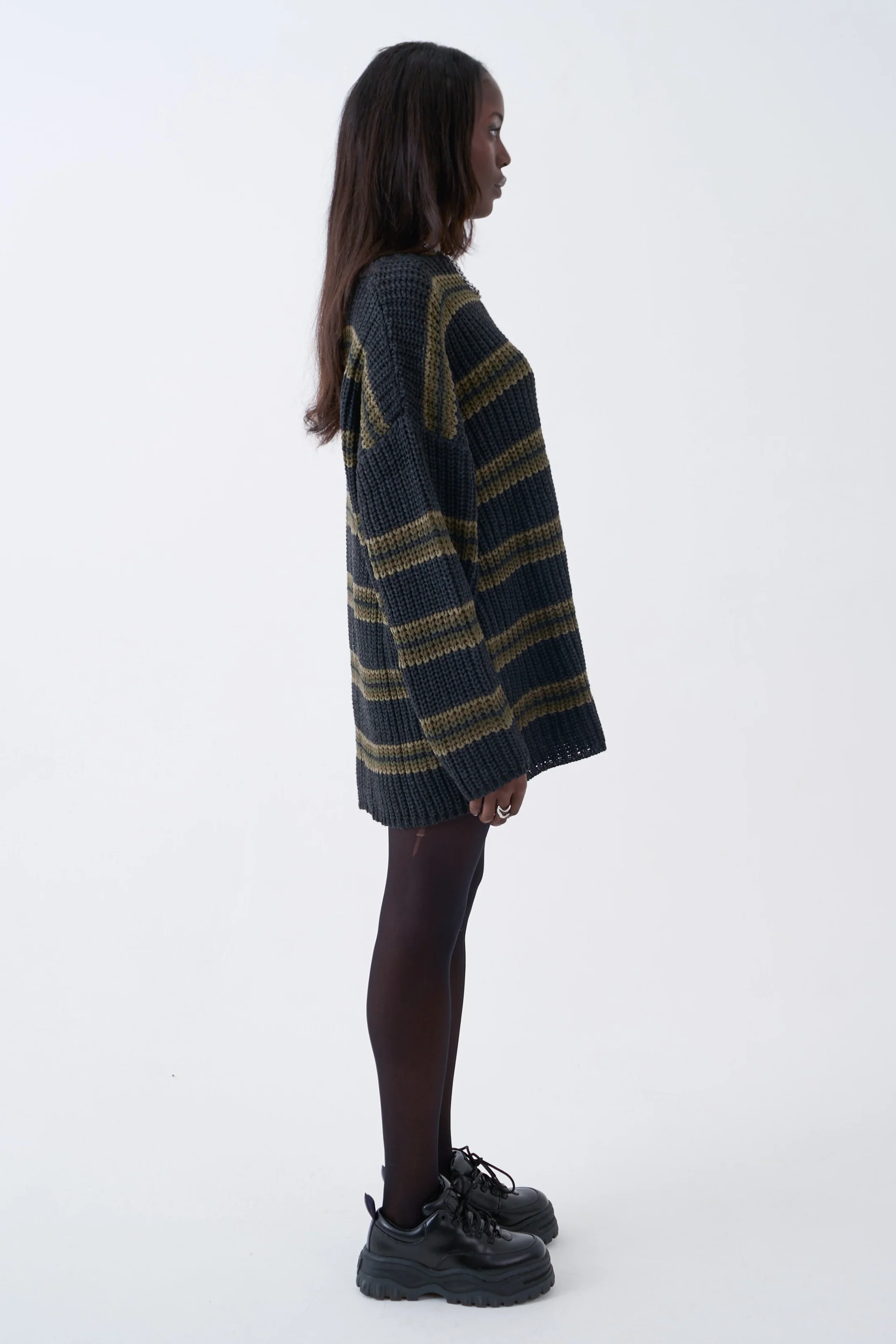 Idol Stripe Knit Dress - Image 5