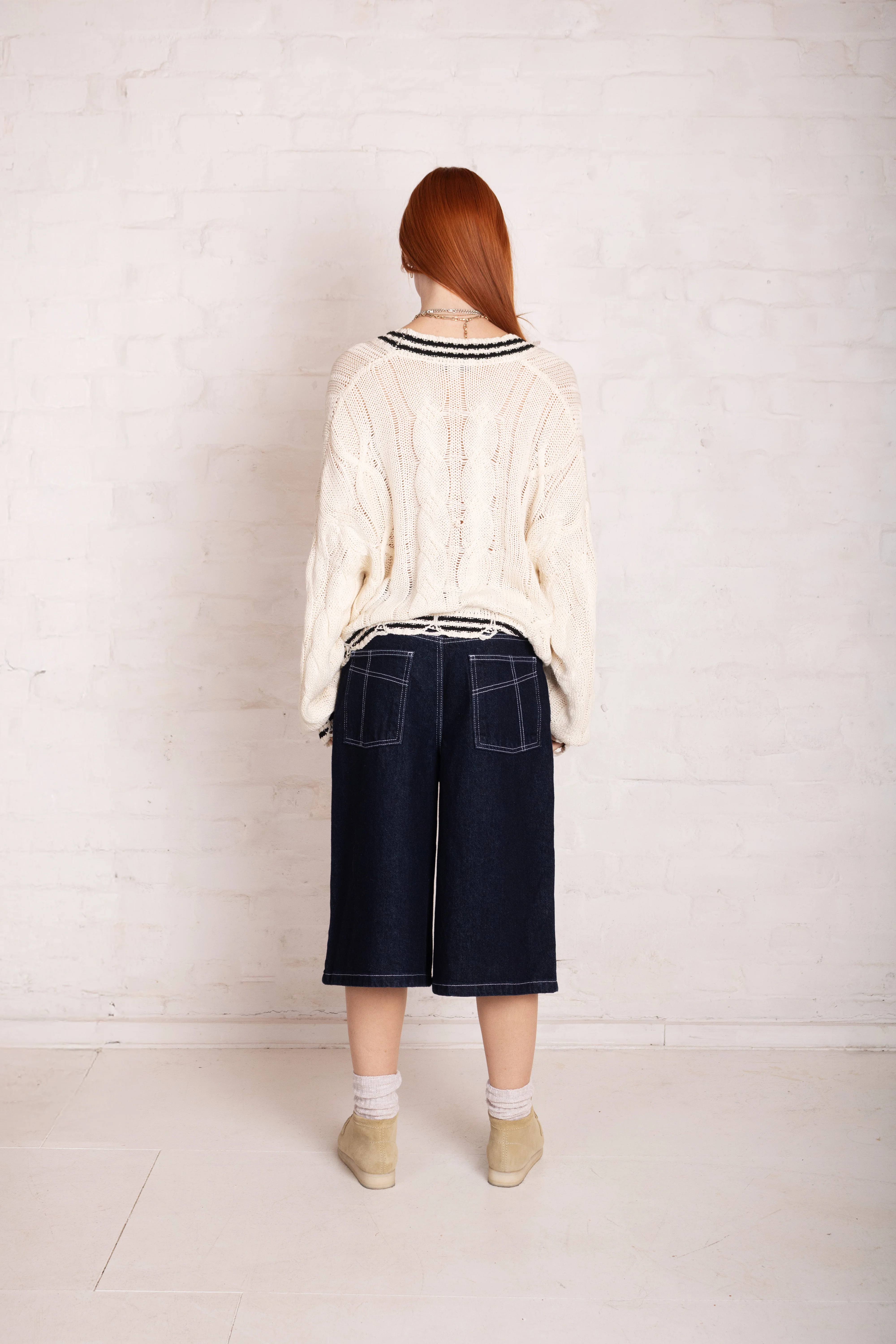 Indigo Rinse Release Jorts - Image 3