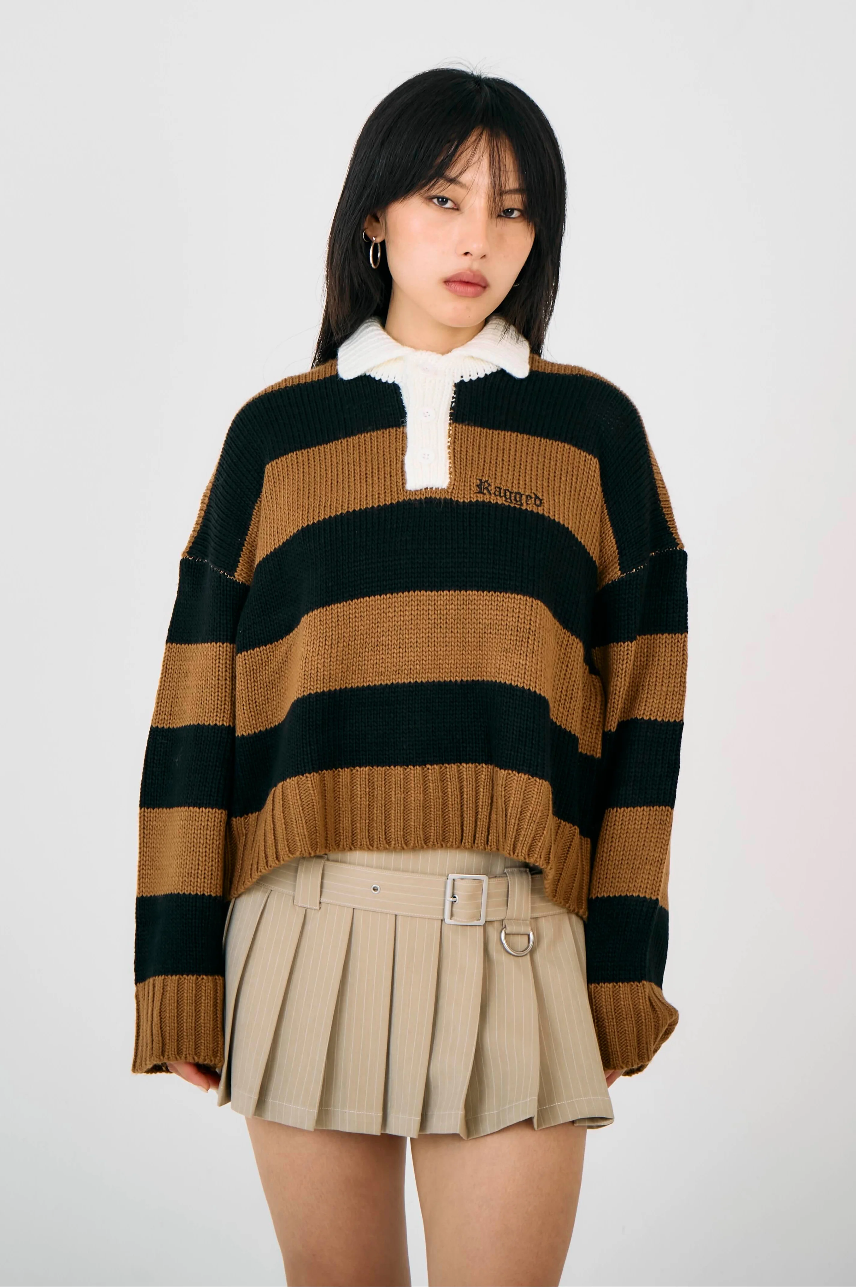 League Stripe Rugby Knit - Image 4
