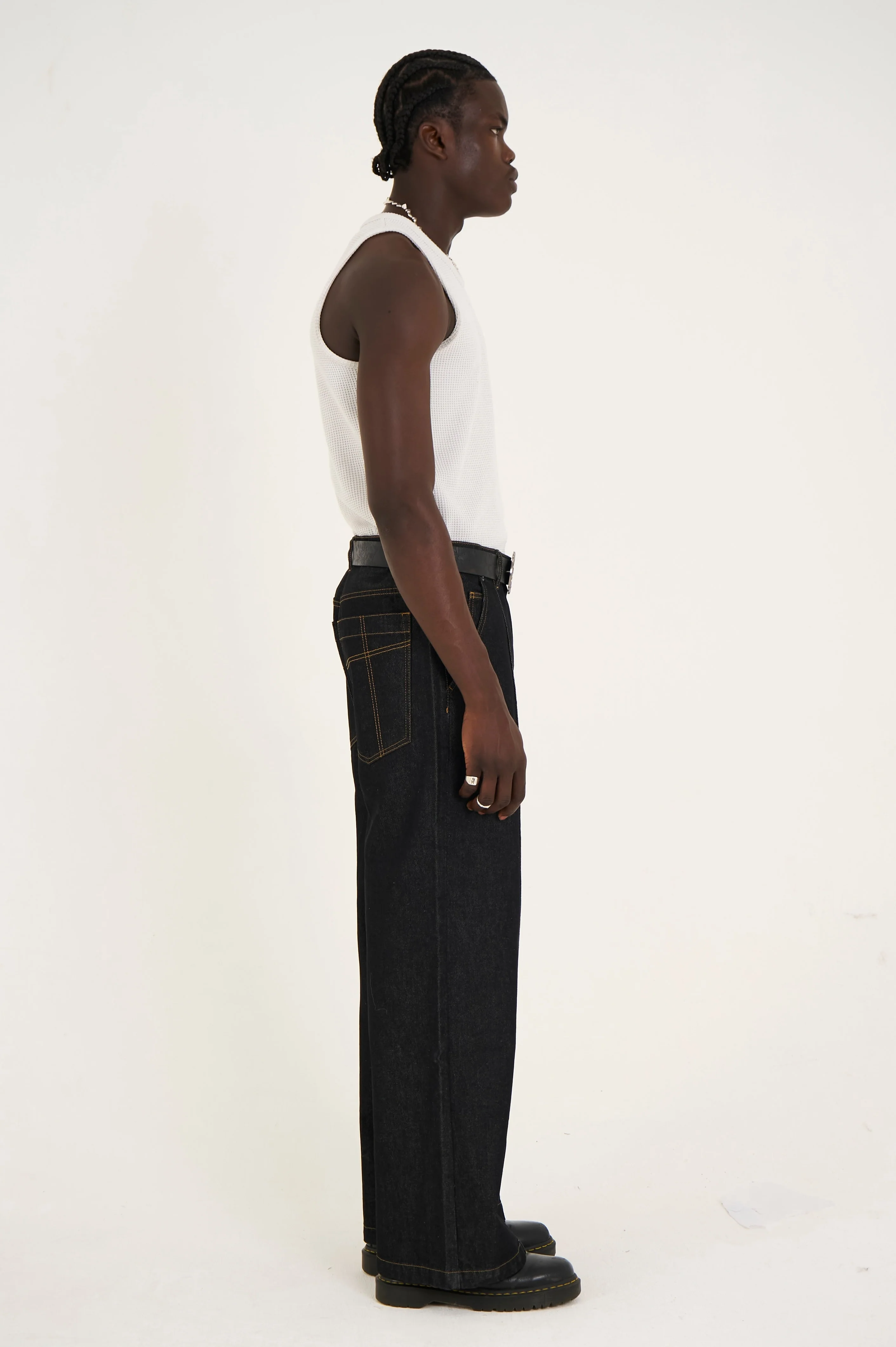 Outcast Pleated Wide Leg Jeans - Image 5