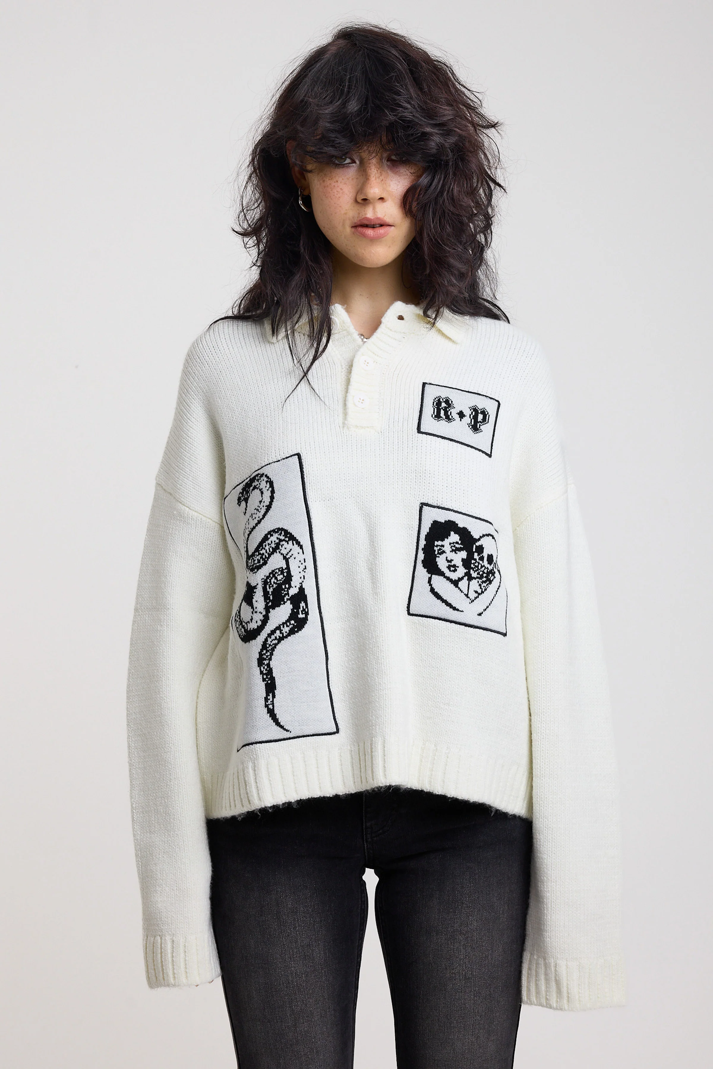 Post Rugby Appliqué Knit Jumper - Image 4