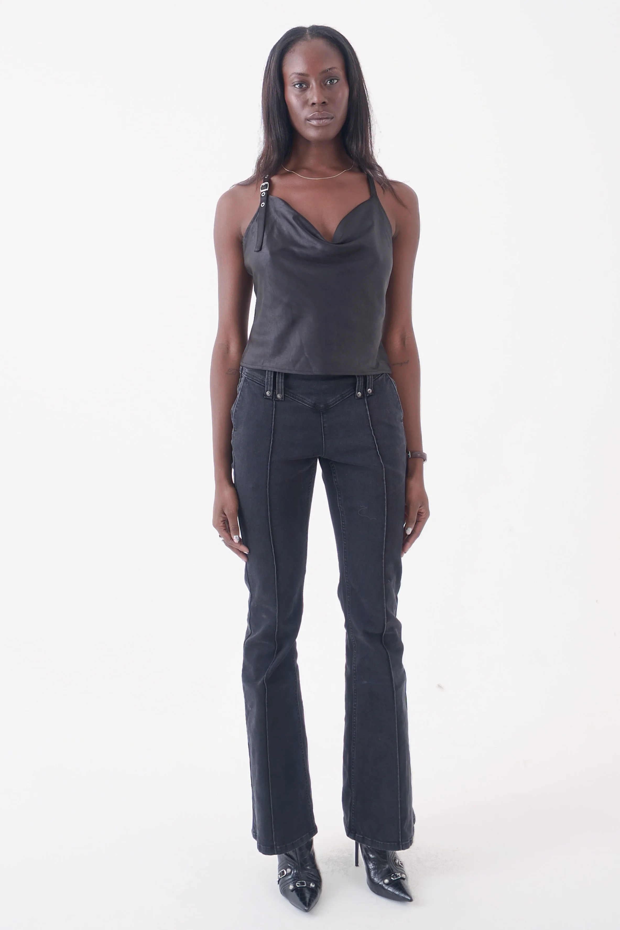 Raven Satin Chain Cami - Image 6