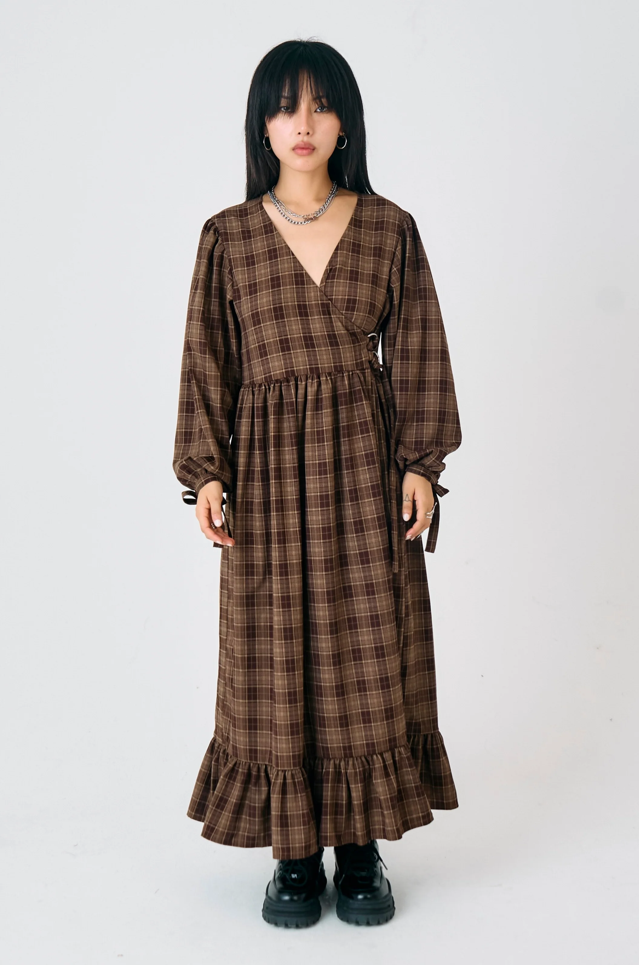 Shire Check Maxi Dress - Image 4
