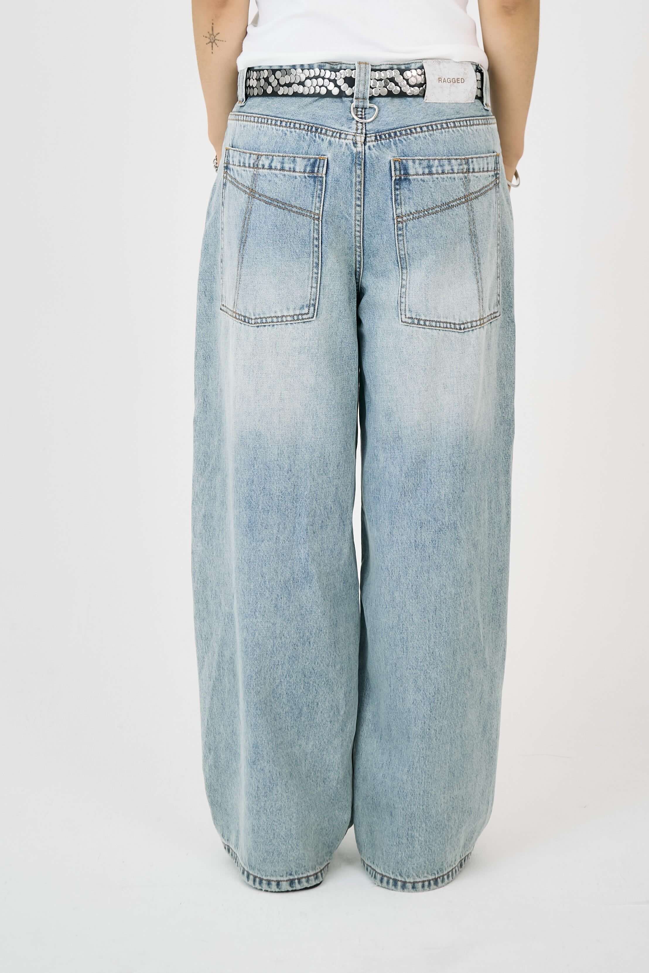 Light Wash Slim Sweeper Jeans - Image 3