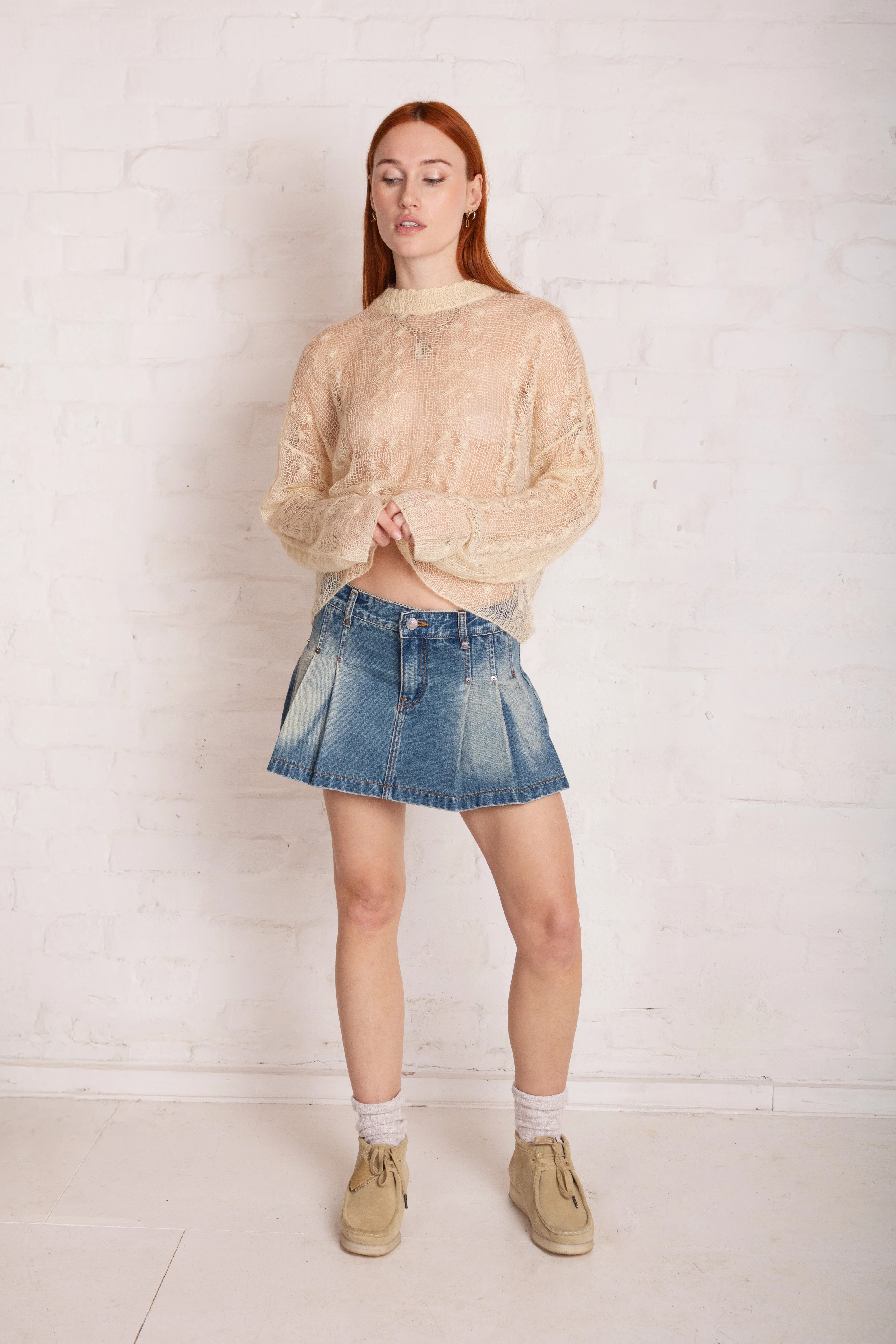 Supply Denim Mini Skirt - Image 3
