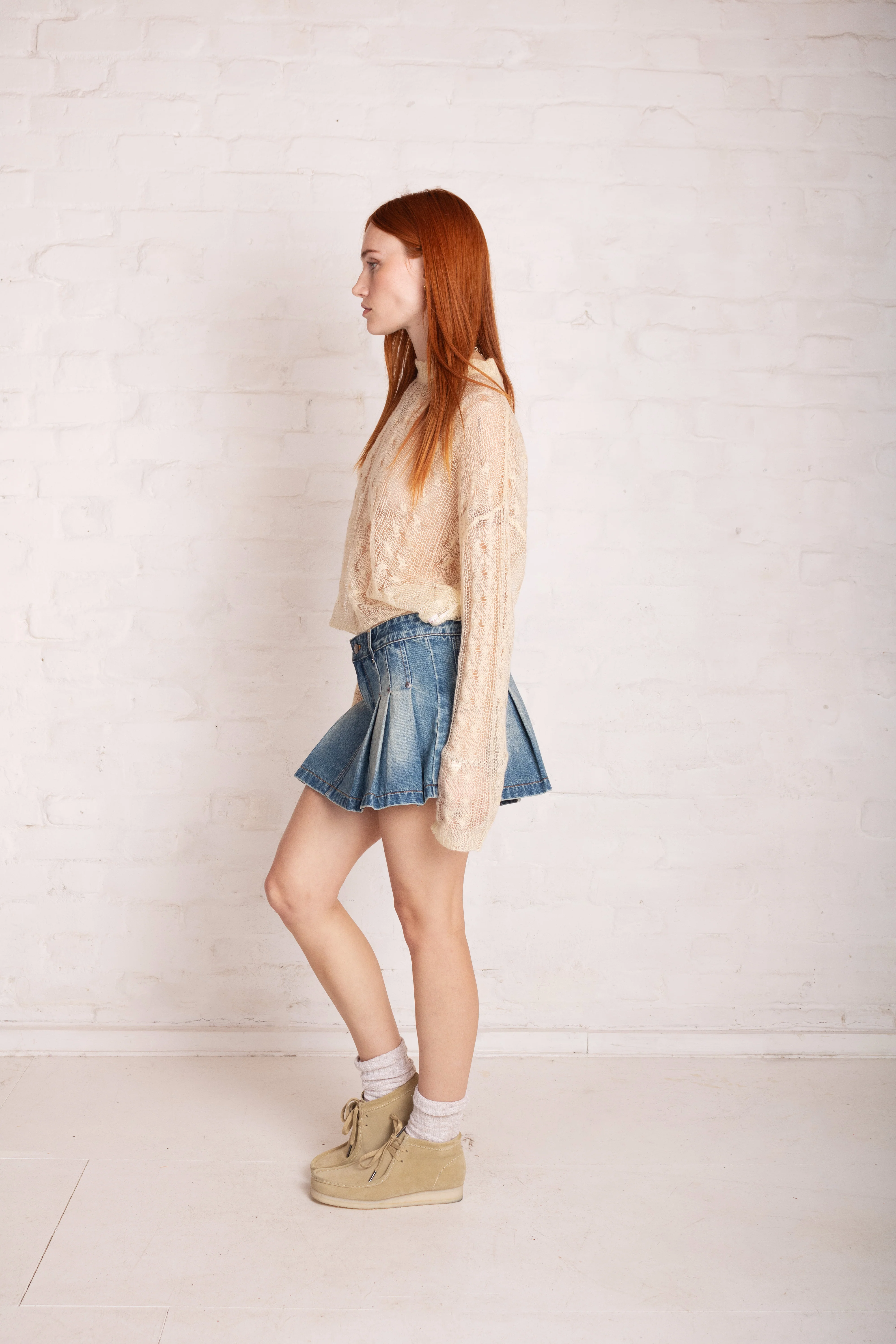 Supply Denim Mini Skirt - Image 4