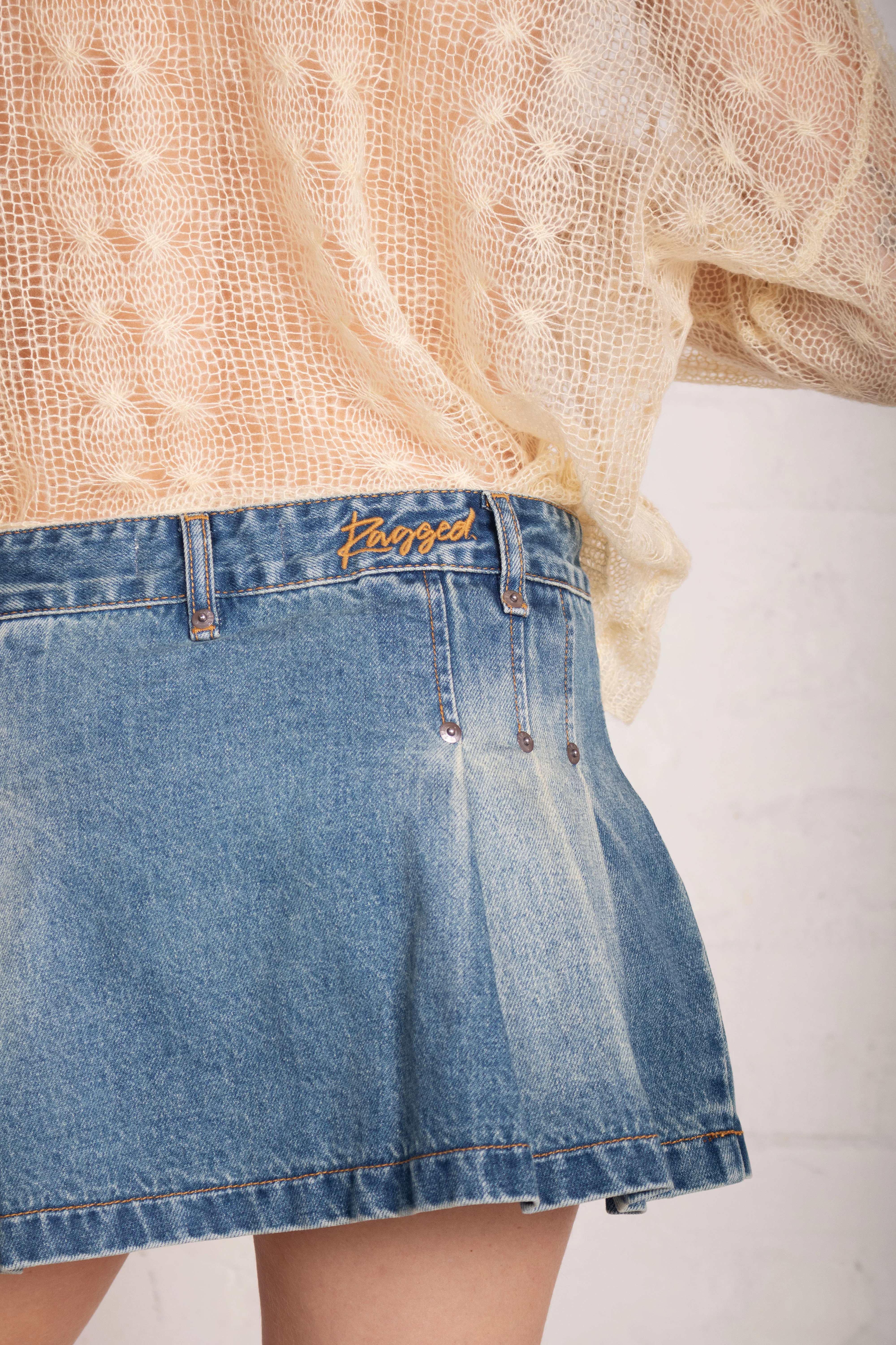 Supply Denim Mini Skirt - Image 7