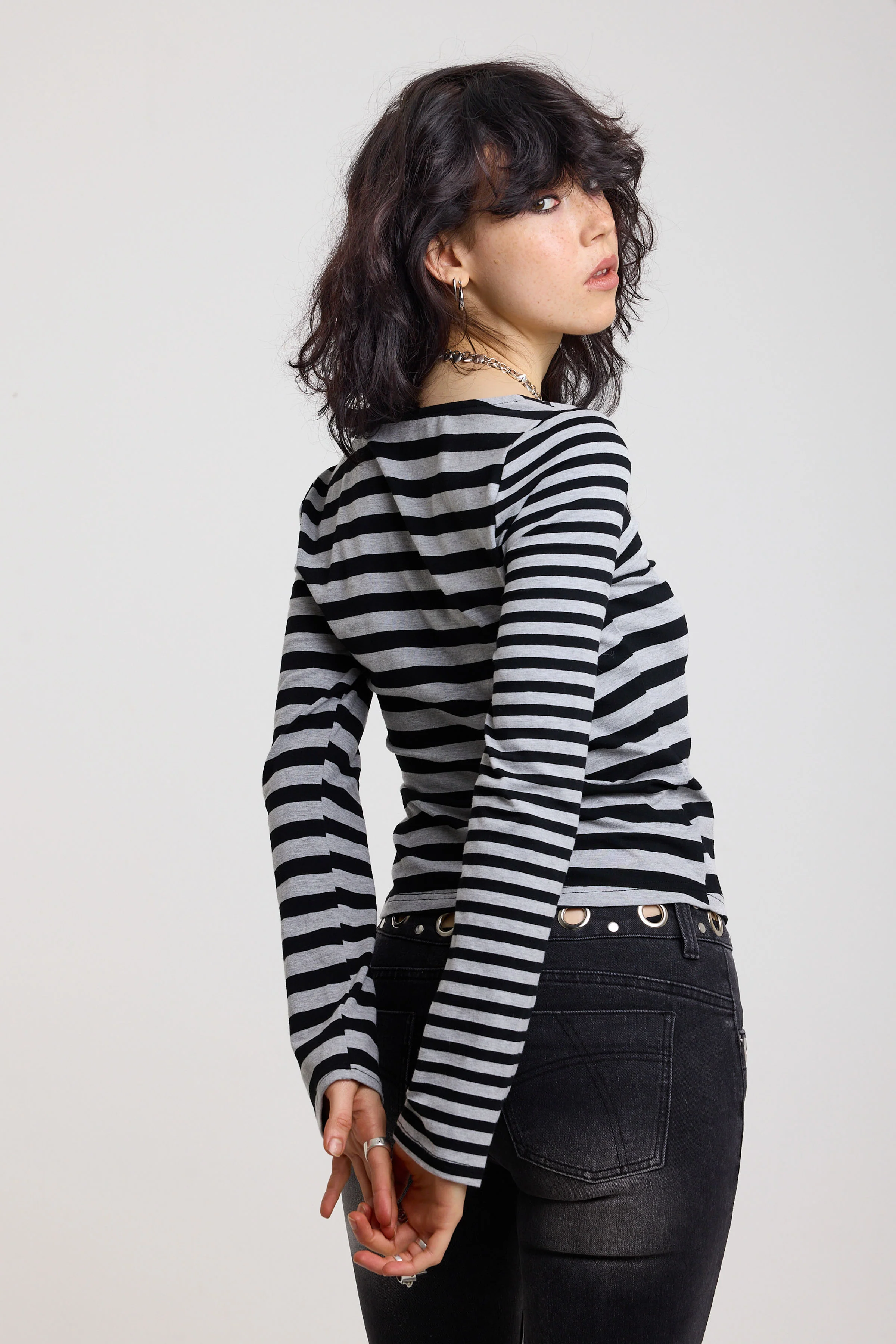 Tally Mixed Stripe Long Sleeve Top - Image 5