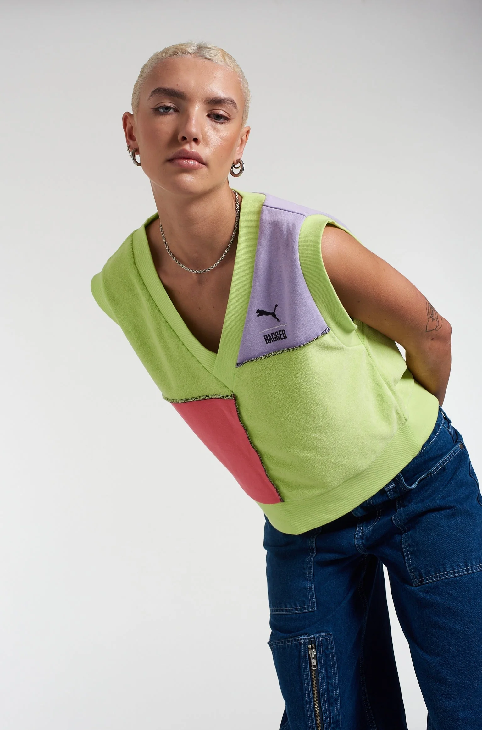 PUMA x The Ragged Priest Colour Block Vest - Image 5