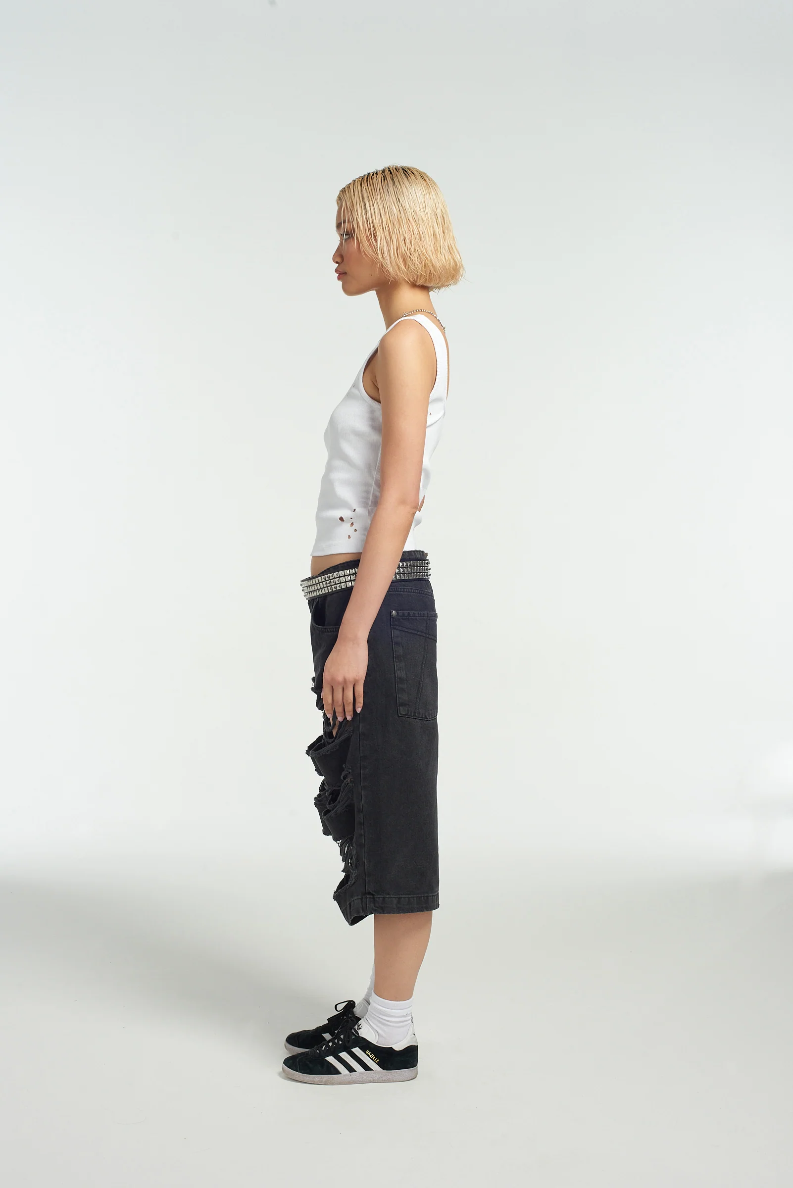 Shredder Distressed Skater Short - Image 3