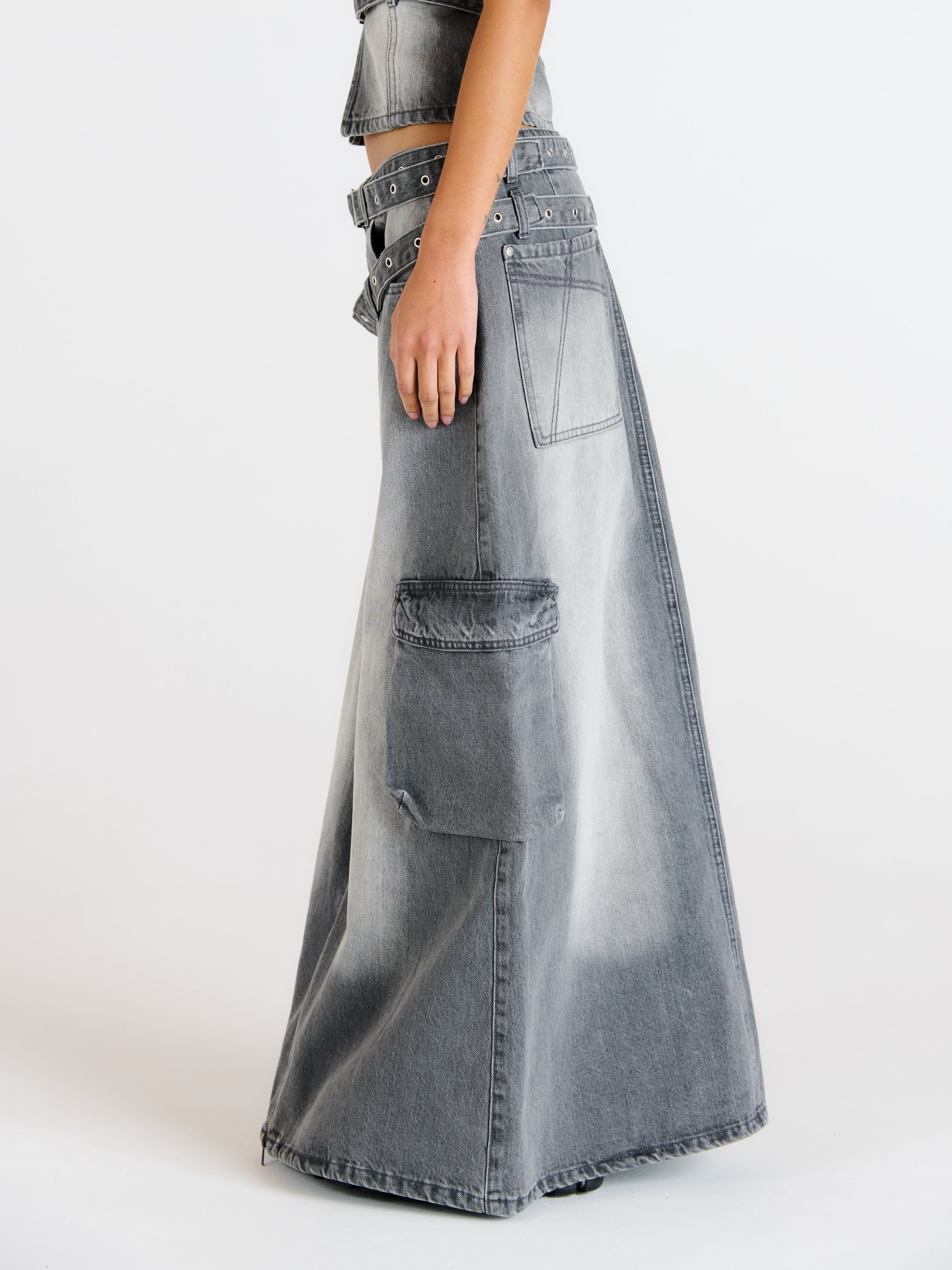 Vertigo Cargo Maxi Skirt - Image 3